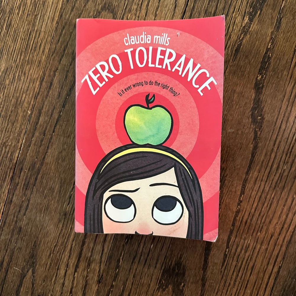 Zero tollerance book Claudia mills